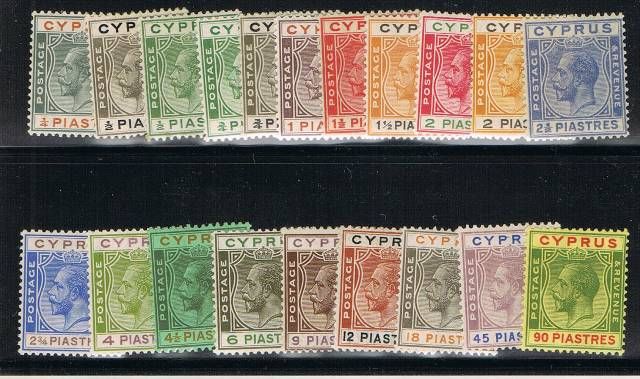 Image of Cyprus SG 103/22 LMM British Commonwealth Stamp